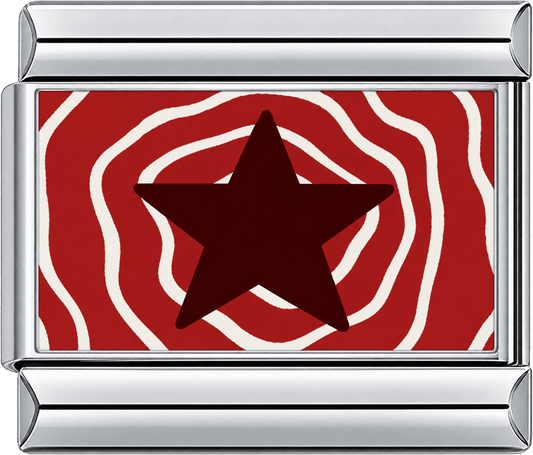 Crimson Ripple Star Single Charm