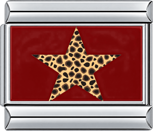 Leopard Star Pop Single Charm