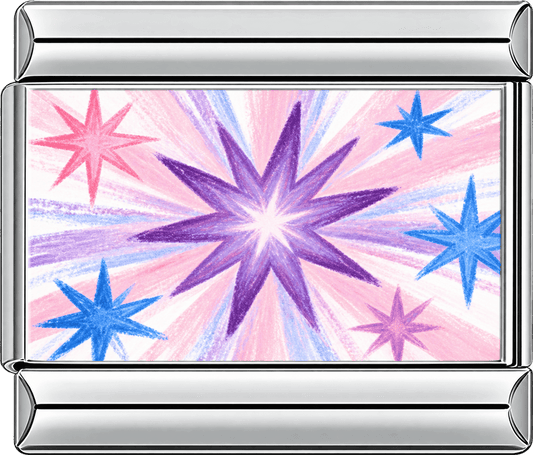 Pastel Radiant Starburst Single Charm