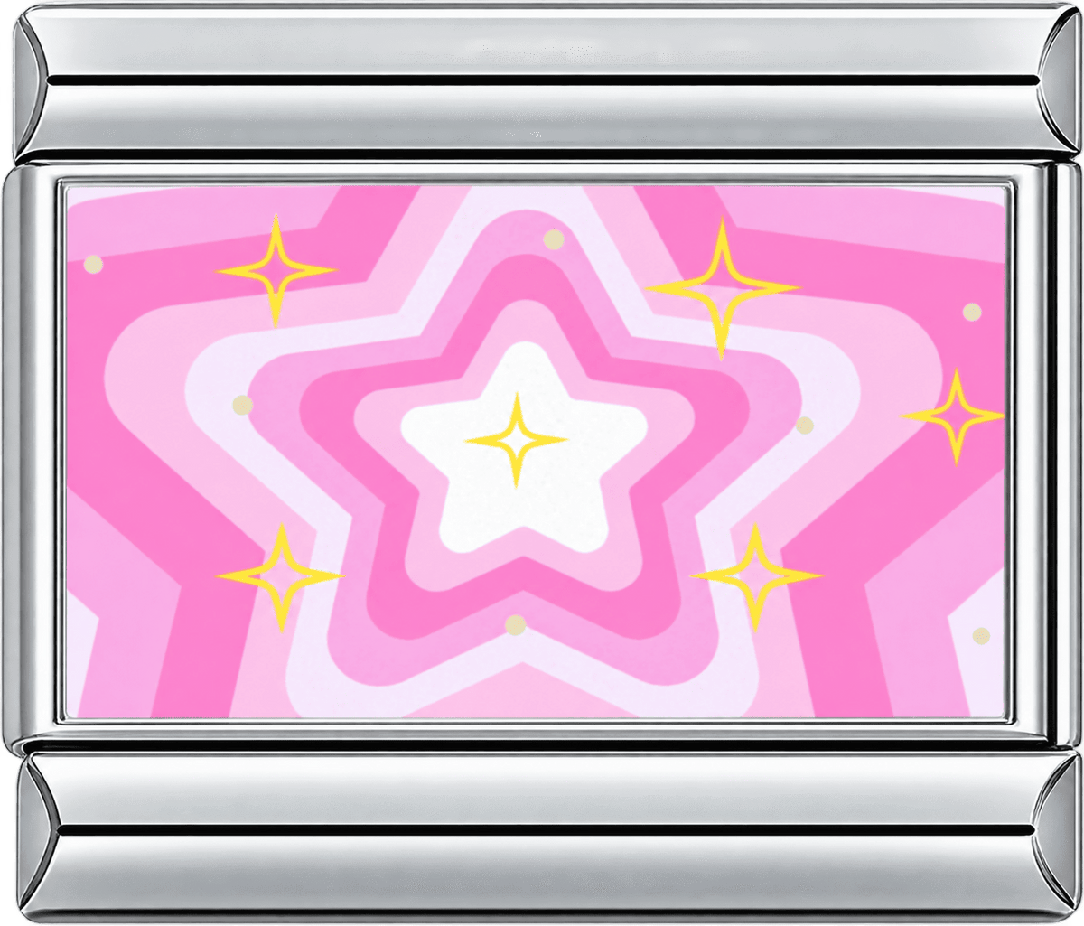Pink Galaxy Glow Single Charm