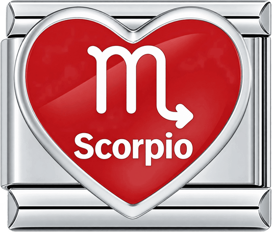 Heart Scorpio Single Charm