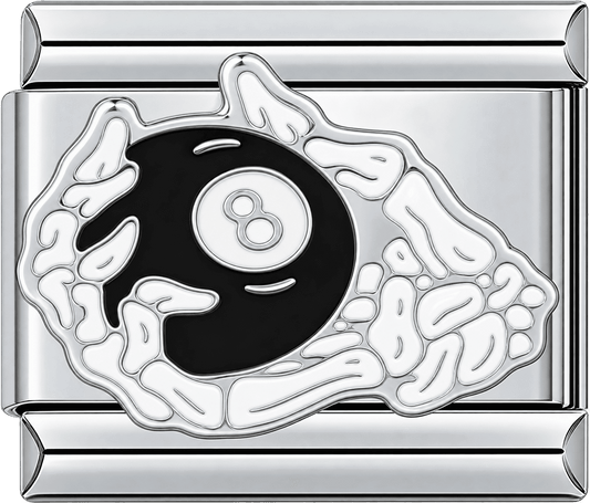 Skull 8 Ball Single Charm