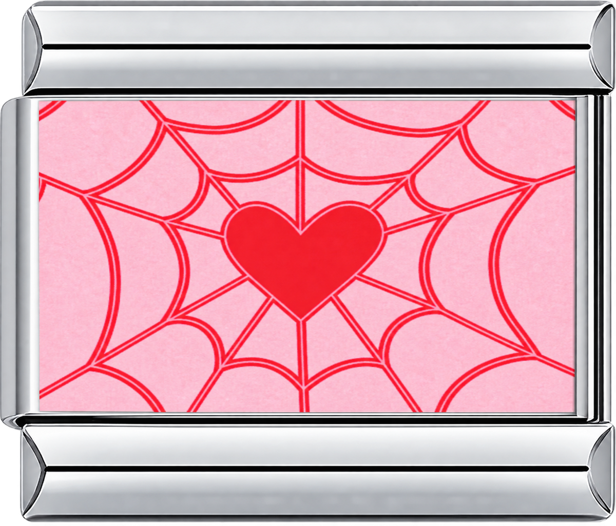 Sipder Red Heart Single Charm