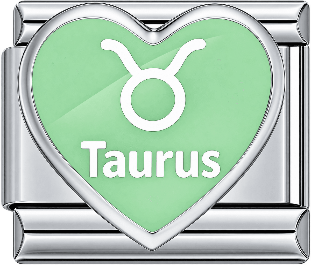Heart Taurus Single Charm
