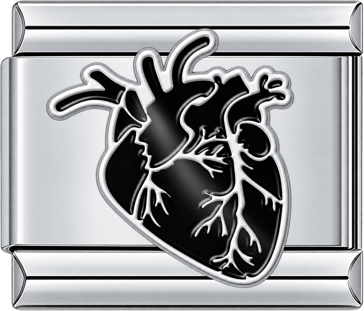 Anatomical Heart Halloween Single Charm