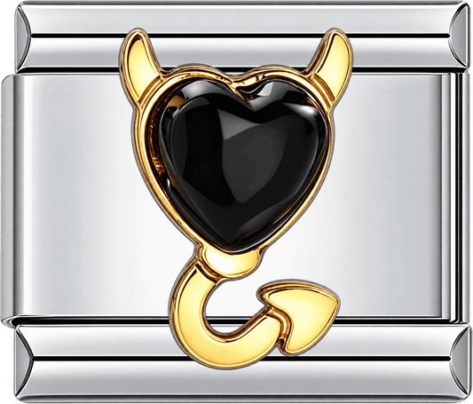 Devil Heart Halloween Single Charm
