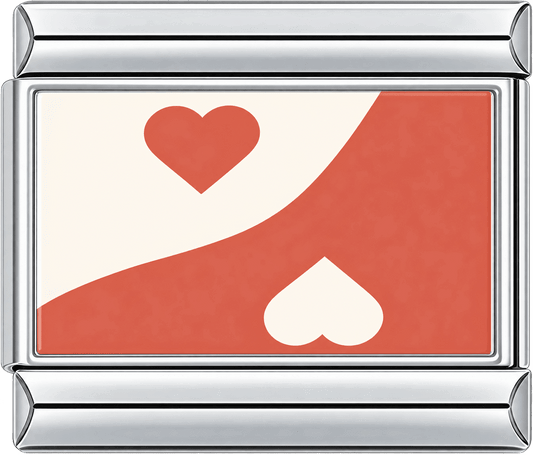 Abstract Heart Wave Single Charm