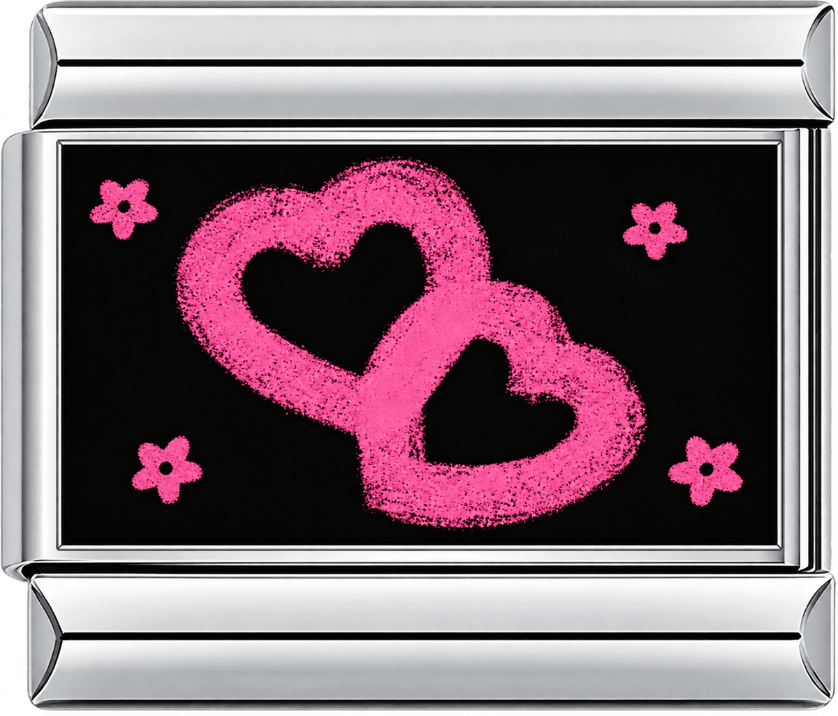 Pink Infinity Hearts Single Charm