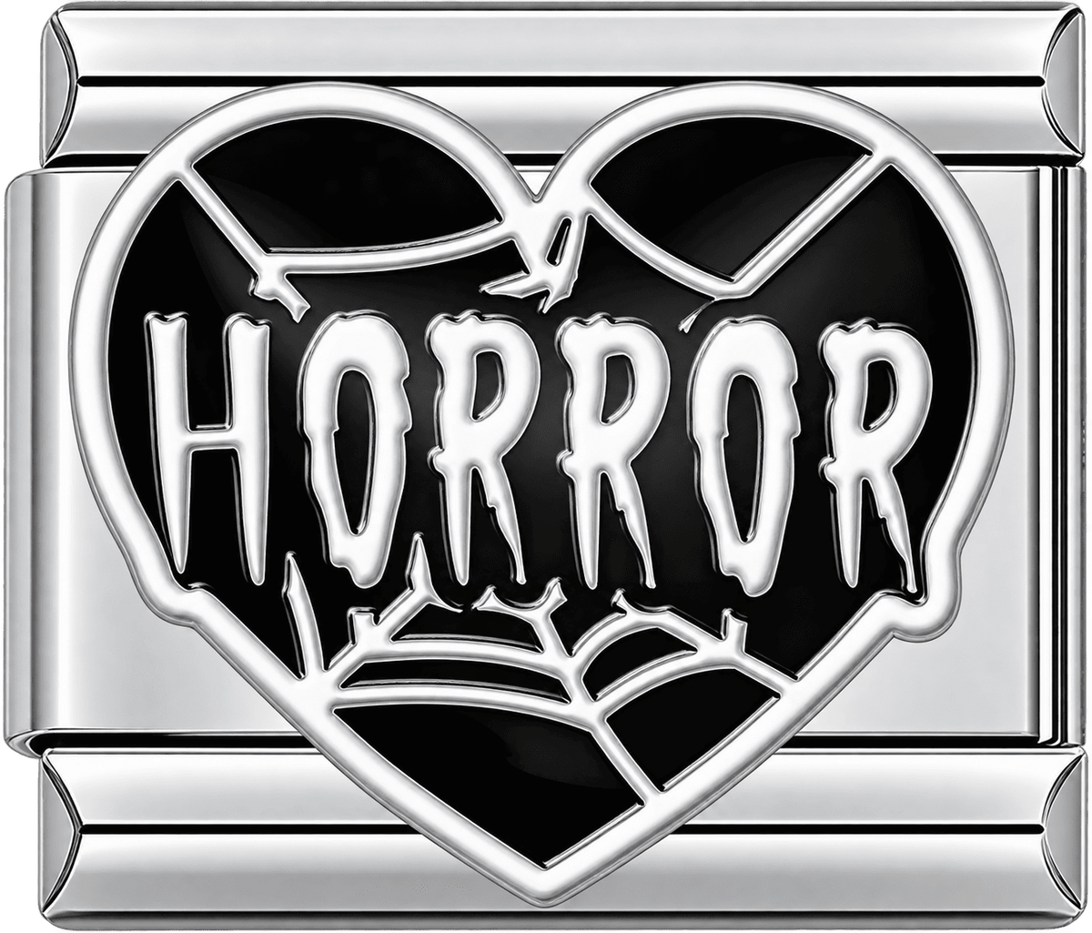 Horror Heart Halloween Single Charm