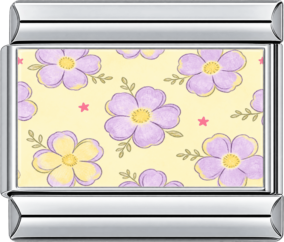 Lavender Sunshine Blooms Single Charm