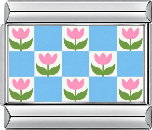 Checkerboard Tulip Single Charm