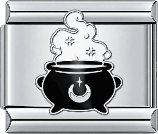 Witch Cauldron Halloween Single Charm