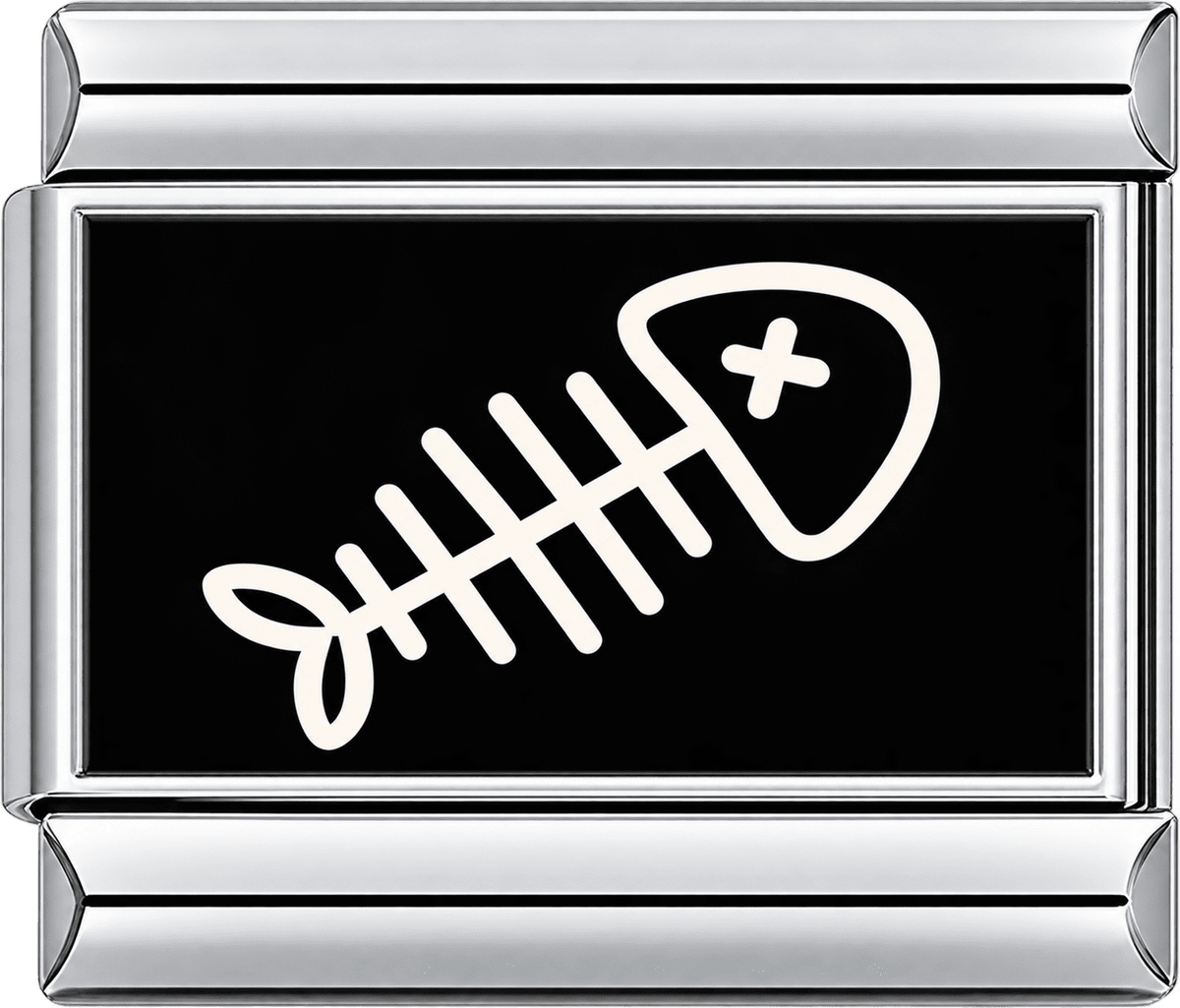 Fishbone Sketch Single Charm