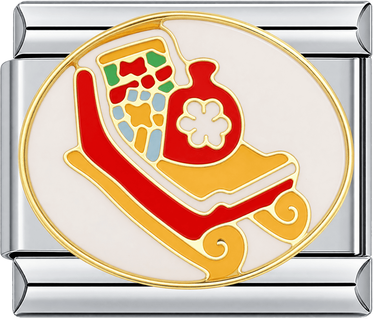 Christmas Sleigh with Gifts Single Charm
