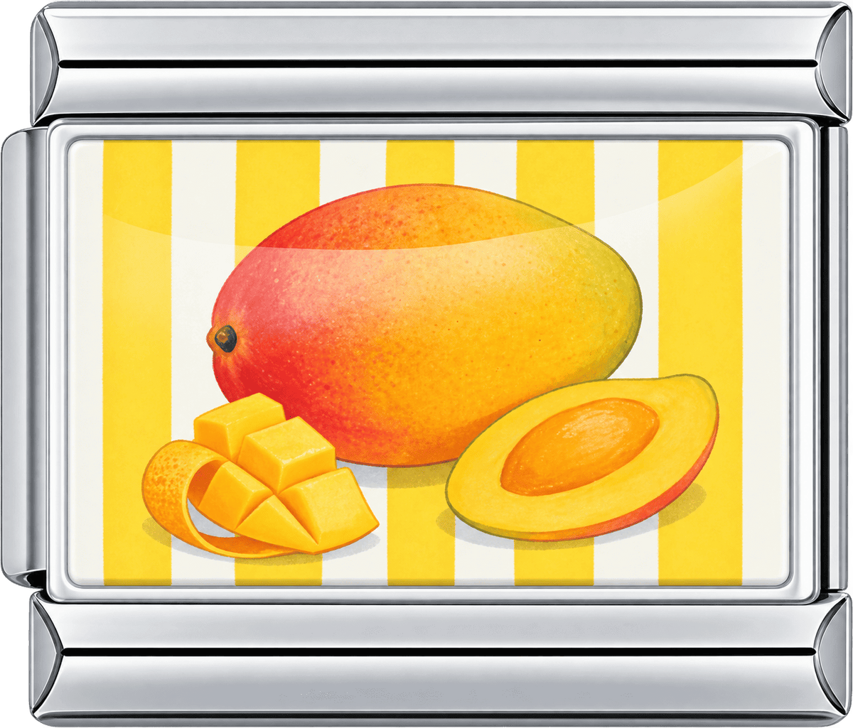 Striped Mango Single Charm
